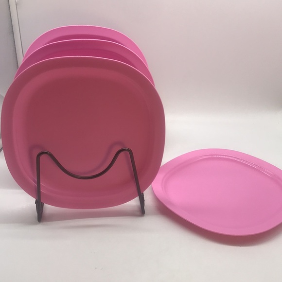 Tupperware Microwaveable Dessert Plate Set of 4 - Picture 4 of 13